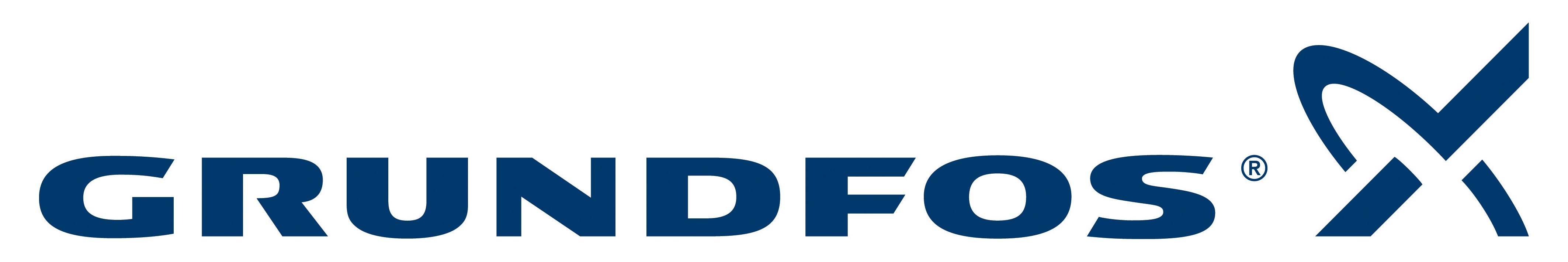 Logo firmy Grundfos.