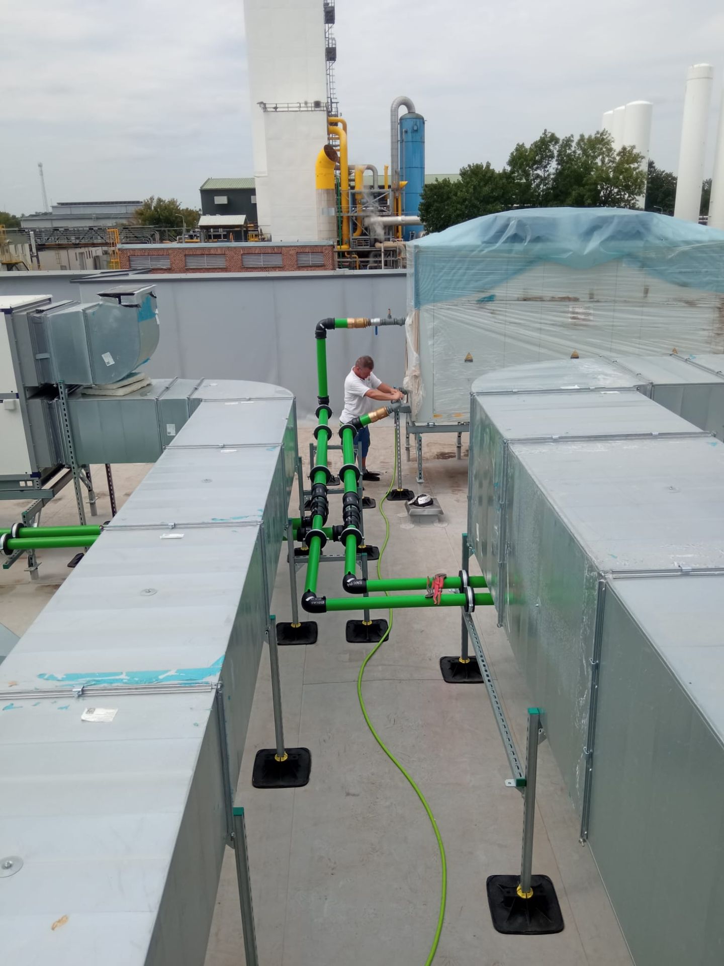 Centrale i instalacje na dachu