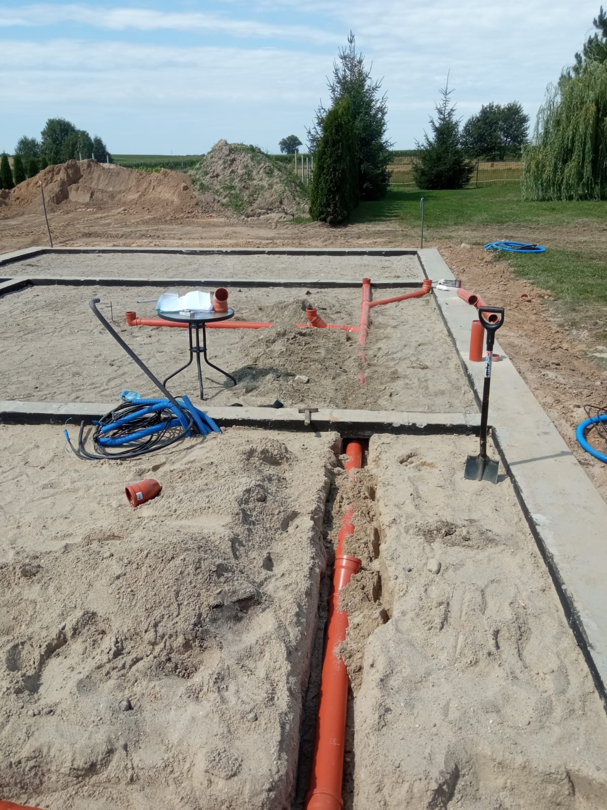 Instalacja kanalizacji w gruncie